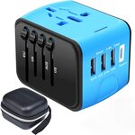 SZROBOY International Travel Adapter 3 USB Ports + 1 Type C Port $21.14 + Delivery ($0 with Prime/$39 Spend) @ szroboy Amazon AU