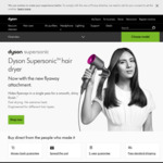 Dyson Supersonic Hair Dryer $454, Dyson Airwrap $664 (30% Discount Voucher) - Delivered @ Dyson