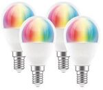 Brilliant Smart RGB+CCT E14 Globe 4 Packs - $9.00 + Delivery ($0 in-Store/ C&C/ $55 Metro Order) @ Officeworks