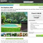 Port Stephens, NSW: Eco Cottage Stay by The Beach for Two with Wine, Cheese and More - 51% off