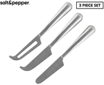 Salt&Pepper 3-Piece Fromage Long Cheese Knife Set - Silver $3.60 + Delivery ($0 with OnePass) @ Catch