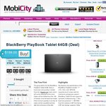 BlackBerry PlayBook Tablet 64GB, $199, Mobicity