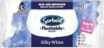 Sorbent Silky White Flushable Wipes 80-Pack $5.19 ($4.67 S&S) + Delivery ($0 with Prime/ $59 Spend) @ Amazon AU