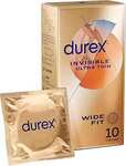 Durex Invisible Wide Fit Condoms (Pack of 10) $7.35 ($6.61 S&S) + Delivery ($0 with Prime/ $59 Spend) @ Amazon AU