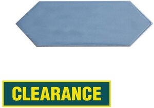 Decor8 76 x 228mm Boulevard Picket Blue Gloss Ceramic Wall Tile $0.50 (Was $1.34) + Del ($0 C&C/ in-Store/ OnePass) @ Bunnings