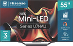 Hisense 55" 55U7NAU 4K Mini-LED QLED Smart TV 2024 $955 ($748 via Price Beat Button) + Delivery ($0 C&C) @ The Good Guys