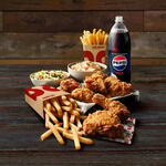 $10 off Fried Pack, Burger Pack & Big Feast Shared Meals + Delivery ($0 with DashPass) @ Red Rooster via DoorDash