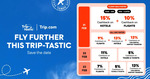 Trip.com Cashbacks: Hotel 13% (15% from 9pm, 11% on 22/2), Flights 9% (10% from 9pm, 7% on 23/2) @ ShopBack