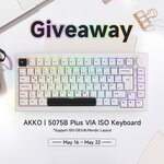 Win an Akko 5075B Plus via ISO Keyboard from Akkogear