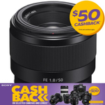 Sony FE 50mm F1.8 Portrait Lens (SEL50F18F) $278.85 (+ $50 Sony Cashback) + $7.95 Delivery @ RYDA
