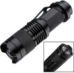 CREE Q5 300lm Zoomable Mini LED Flashlight Black!, AU $3.62-300 Limited-Free Shipping