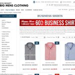 Big Mens Business SHIRTS 60% OFF @ RON BENNETT FROM 7PM EST for only 1 hour