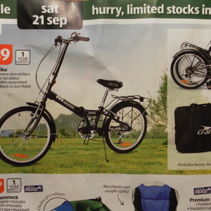 aldi folding bike stand