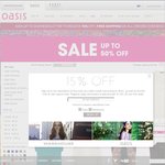Up to 50% off at Oasis/Warehouse + Free Delivery (Code) + 4.9% Cashback w/The Shop Stop