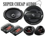 New Pioneer TS-A1605C 6.5" 350w Component / Split Speaker Speaker System Only $99 ! Inc Ship