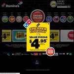 Domino's: Any 3 Pizzas at $19.95 Pickup