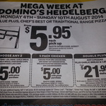 Domino's Heidelberg (VIC - 3084) - Mega Week - Value Plus/Chef's Best/Traditional - $5.95 Pickup
