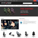 DXRacer Australia - 15% off Selected Gaming / Office Chairs. From $297 Delivered, Free Postage