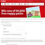 Win One of 50,000 Free Nappy Packs from Coles