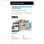 Complimentary FREE 4 Weeks Subscription to Wall Street Journal Via iOS App