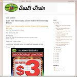 Sushi Train Indooroopilly Junction Station Sat 16/05 - All Plates $3 [QLD]