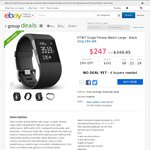 FITBIT Surge Fitness Watch Large - Black Only $247 from $349.95 