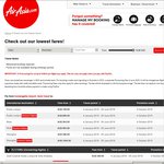 Air Asia Sale: eg Kuala Lumpur Return ex Perth $288, Melb $330, Syd $335, GC $335