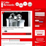 Coke Rewards: New Coles / Myer Group Gift Cards ($200, $100, $50, $25)