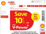 Save 10c Per Litre on Shell V-Power. One Day Only - 28 March