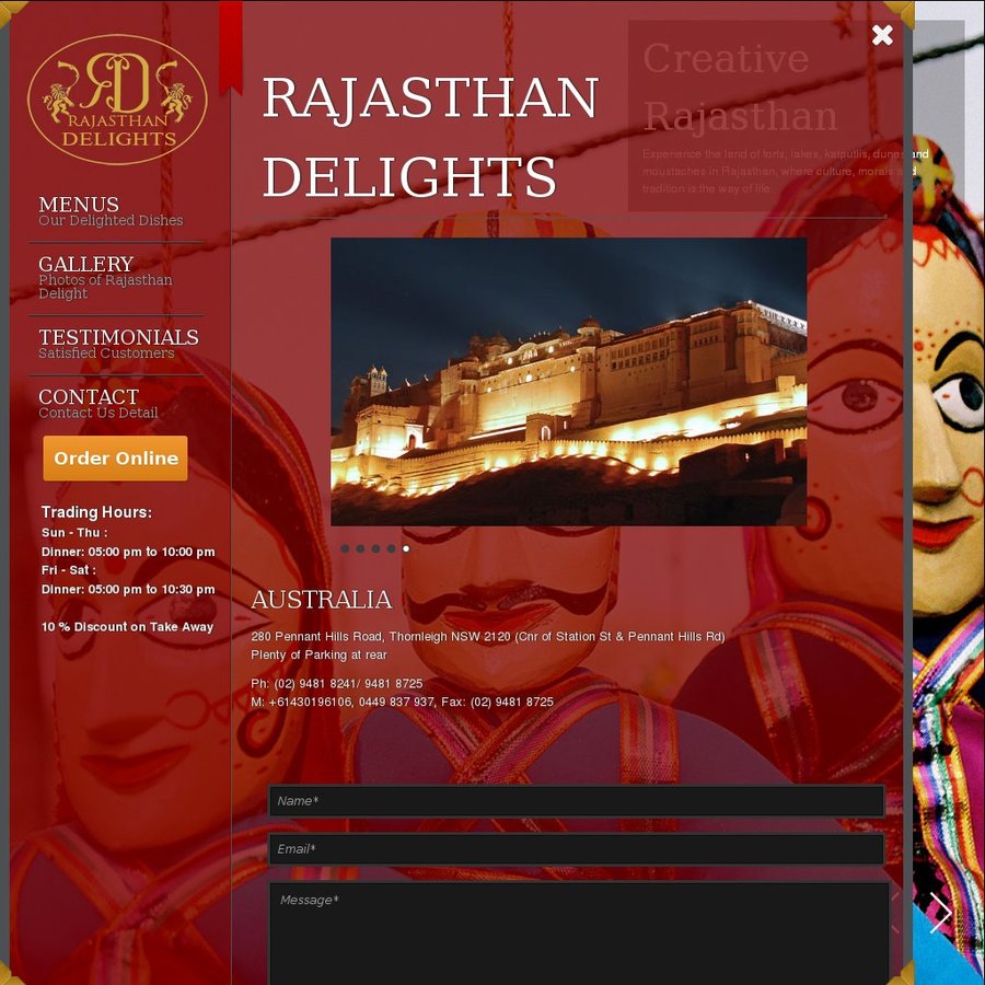 10-discount-on-take-away-orders-rajasthan-delights-thornleigh-nsw