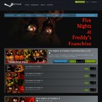 [Steam] Five Nights at Freddy's Franchise (1-4) 66% off $8.49 USD ($11.16 AUD)