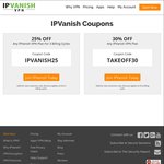 IPVanish (VPN) 63% Discount $54.59 USD/Year (~ $72 AUD), $18.89 USD/3 Months (~ $25 AUD) with Code