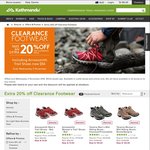 Extra 20% Off Clearance Footwear - Serpentine 2 Shoes $40 / Arrowsmith Trail Shoes $56 C&C / + Delivery @ Kathmandu