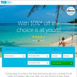 10% off Travel Insurance with TID