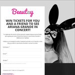 Win 2 Tickets to See Ariana Grande in Concert in Melbourne or Sydney from Beautay