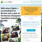 Win a Trip to an 8-Day Orangutan Expedition in Borneo, Indonesia from Australian Ethical Investments
