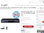 KOGAN  HD Digital Set-Top Box With PVR - Up to 1TB Storage, $69 Plus Delivery