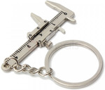 Adjustable Vernier Caliper Keychain Key Ring $0.30 US (~$0.39 AU) Shipped @ Zapals