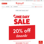 20% off Everything @ Kidstuff (in Store and Online)