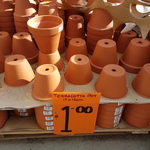 17 x 15cm Terracotta Pots for $1 @ Bunnings in Caroline Springs (VIC)