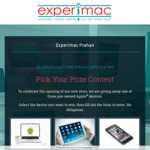 Win a Pre-Owned Apple Device (MacBook Air, iPad or iPhone 6s) from Experimac Prahran (VIC)