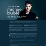 Win a Trip to Michael Bublé Live in Sydney for 2 Worth $2,566 from Warner Music