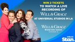 Win a Will & Grace Fan Experience at Universal Studios LA for 2 Worth $24,980 from Nine Network