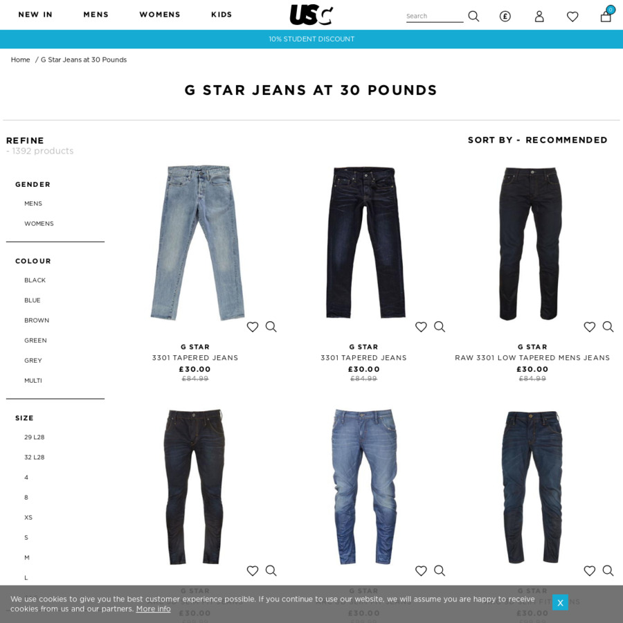 G-Star Jeans - Mens & Ladies - All Sizes - £30 & £5 Delivery (Approx ...
