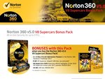 Norton360 V5, V8SupercarsPack5PCs, HN S/Land VIC, Price Match Other Stores, $80 (Excl $20 Rebate)