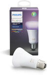Philips 10W A60 Hue White and Colour Ambiance Smart LED Light Bulb (ES Only) $49.90 @ Bunnings