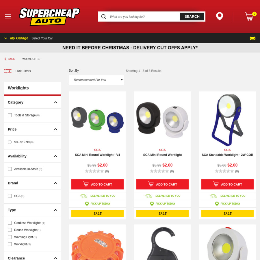 Various Battery Worklights Sale $2 @ Supercheap Auto ...