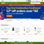 12% off Orders above USD $60 (~AUD $86.80) with Free Shipping (Stack with Upsized 10% ShopBack Cashback) @ iHerb