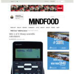 Win 1 of 4 Sharp Scientific Calculators Worth $69.96 from MiNDFOOD