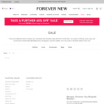 Further 40% off Sale Items (Free Delivery over $75) @ Forever New
